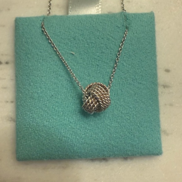 Tiffany Twist Knot Sterling Silver Necklace - Picture 3 of 6
